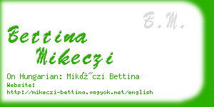 bettina mikeczi business card